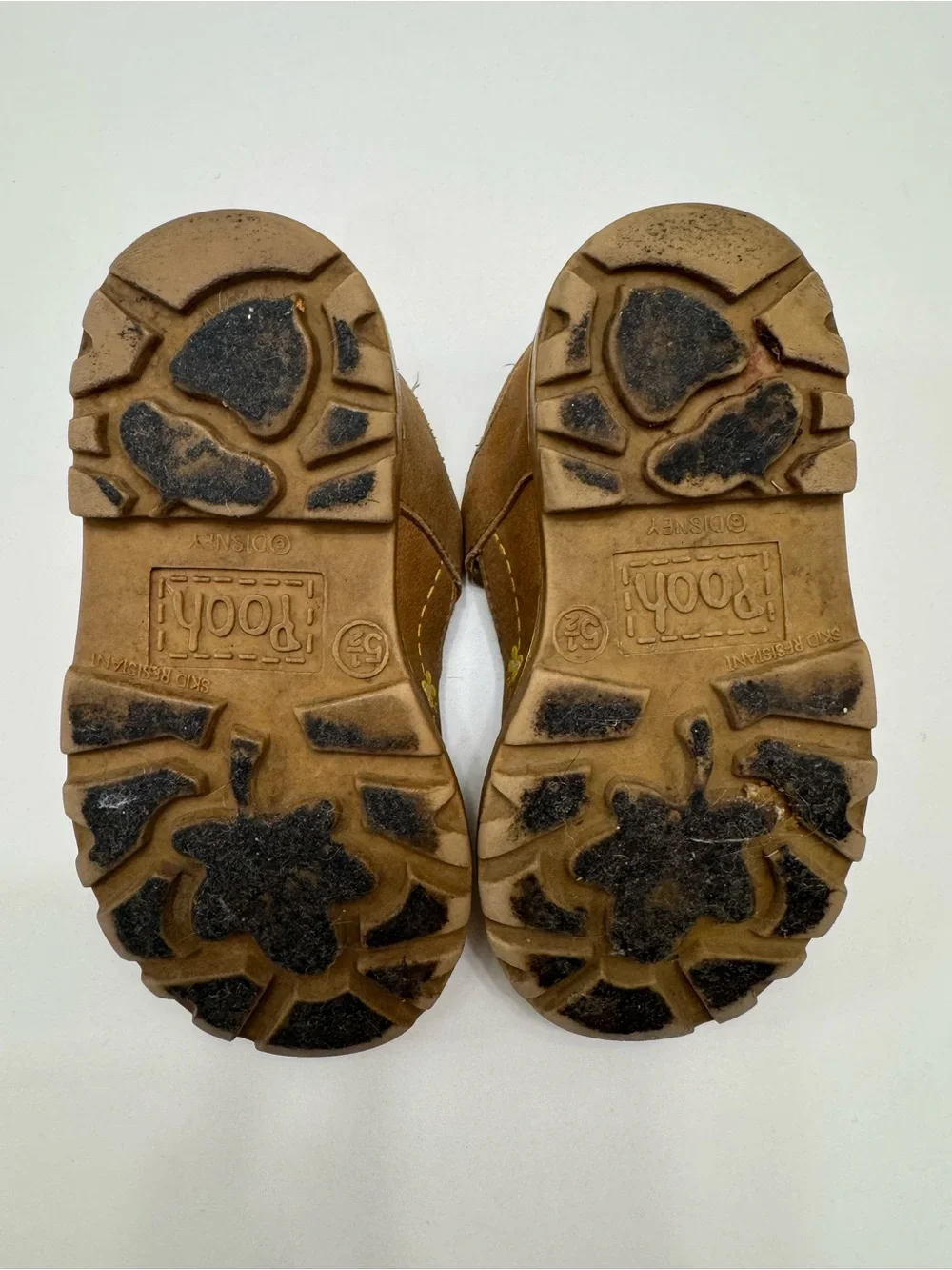 Winnie the Pooh Brown Suede Kids Mary Jane Shoes